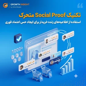 تکنیک Social Proof متحرک؛ افزایش نرخ تبدیل با نوتیفیکیشن‌های زنده